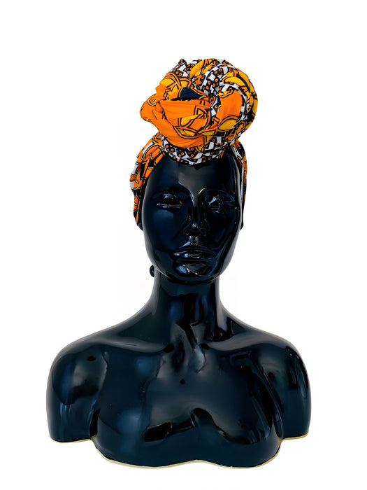 Orange and Black Head Wrap