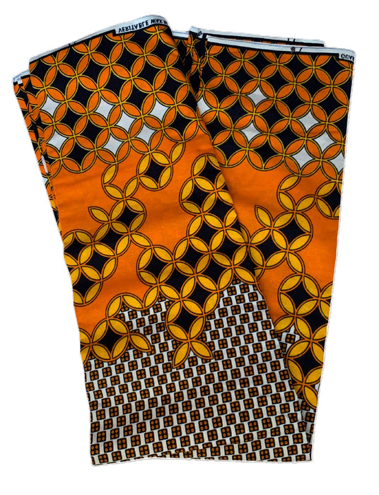 Orange and Black Head Wrap