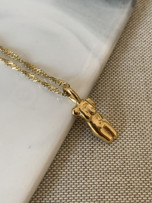 Gold Torso Necklace
